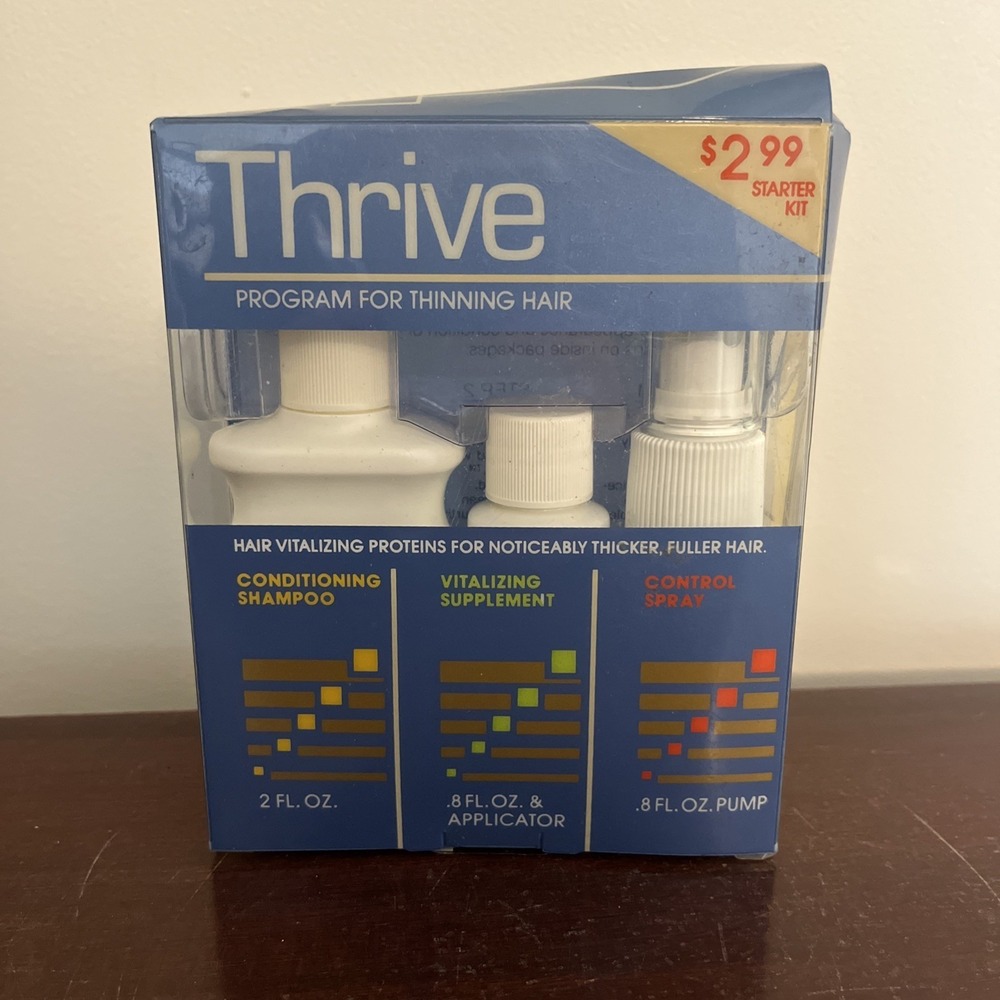 THRIVE‎ Program for Thinning Hair Shulton 1989 RARE Vintage